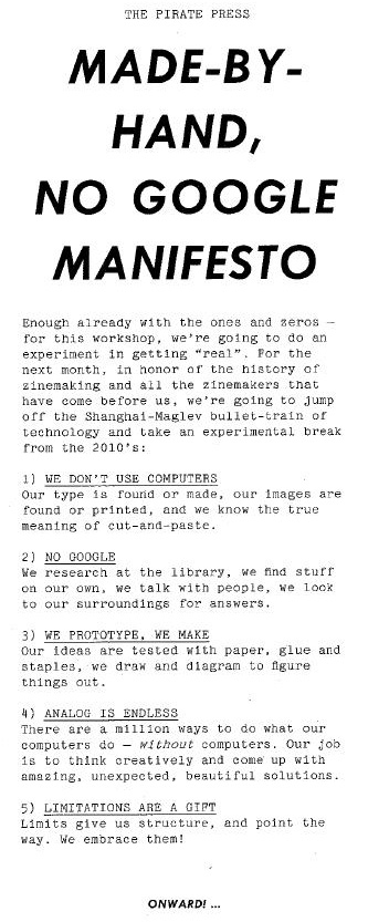 manifesto pirate press manifesto pirate press
